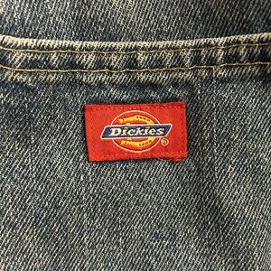 dark wash baggy dickie jeans